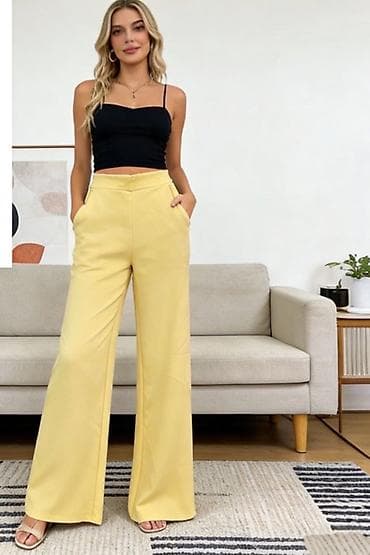 ideal pantalone: 💫Ženske pantalone širokih nogavica – visok struk
✅1950 din — 2