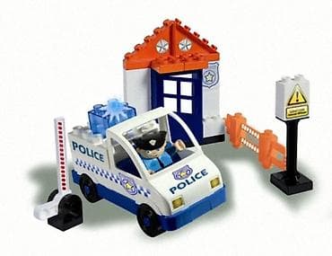 Building Blocks: Kocke mala policija 185450 Tematski set za slaganje koji omogućava — 1