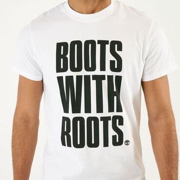 jednodelne pidzame h: Timberland-Boots with roots-Original muska majica u M velicini — 5