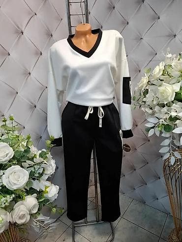 prsluk s: Ženski komplet trenerke – više modela i boja - Dvodijelni set: gornji — 5