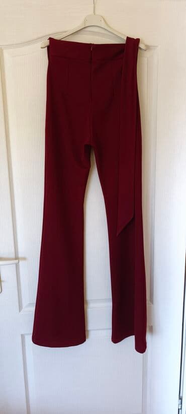 pantalone sa visokim strukom: S (EU 36), Visok struk, Zvoncare — 5