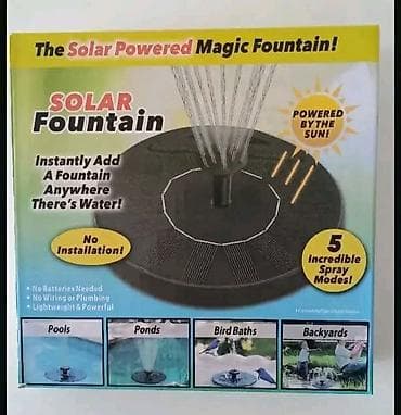forma ideale decija soba: Mini solarna fontanaMala prenosna fontana u potpunosti radi na solarni — 4