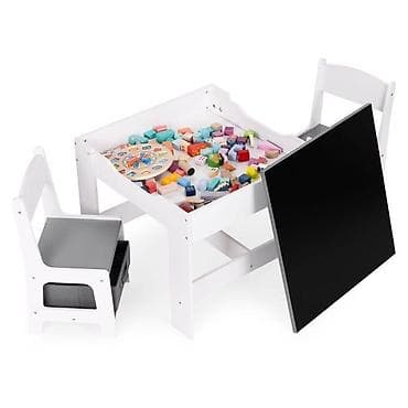 kupujem prodajem stolice: Dečiji set sto i 2 stolice sa tablom za pisanje White ECOTOYS Šifra — 4