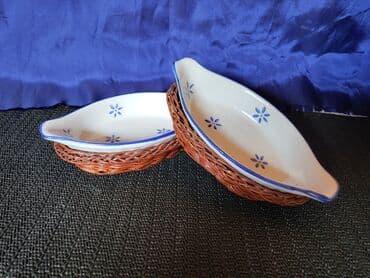 silikonski set za kuhinju: Porcelanske nove,vintaz posude. Posude za soseve — 1