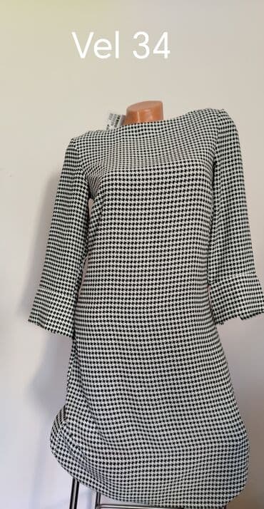 aplikator za sociva: XS (EU 34), color - Black, Cocktail, Long sleeves — 1