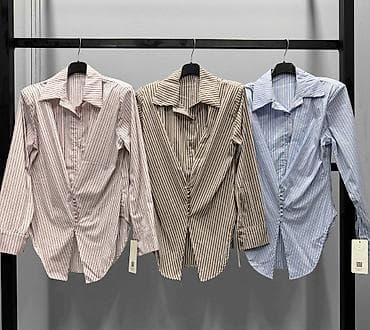 majica s: Ženska košulja sa prugama i efektom korseta Gs - Model: strukirana — 3