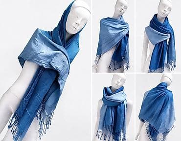 ženski rolex satovi: Ešarpa velika prelepa u dve nijanse plave boje — 3