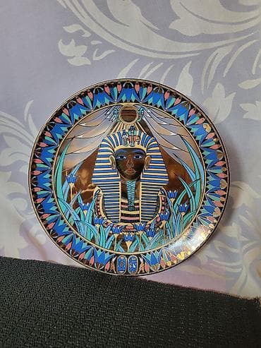 srebrnjak 1: Deko tanjir Royal Worcester Tutankamon 1990 godina. Dekorativni — 9