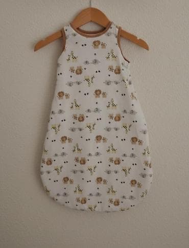 veličina za bebe: Bebi vreća za spavanje bez rukava - Uzorak: safari/životinje (lav — 1