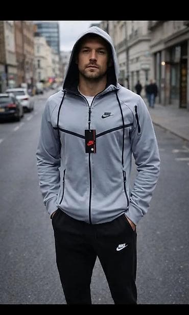 Shirts: Muški Nike trenerka komplet – dukserica sa kapuljačom + donji deo - — 1