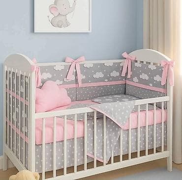 deciji kvad na benzin: Bebi posteljina 6000 din ✨️ Ogradica 60x120x60cm Carsav 150x110cm — 1