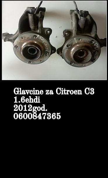 Glavčine točkova za Citroën C3 – motor 1.6 e-HDi, godište 2012. -