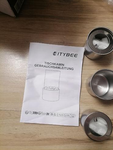 sto i stolice za terasu srbija: Stoni kamin CITYBEE – Tabletop Fireplace Elegantni dekorativni kamin — 4