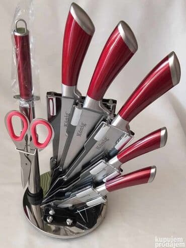 kuhinjski nozevi solingen: Noževi lepeza Crna 3400 NOVO i nekorišćeno u originalnoj ambalaži — 1