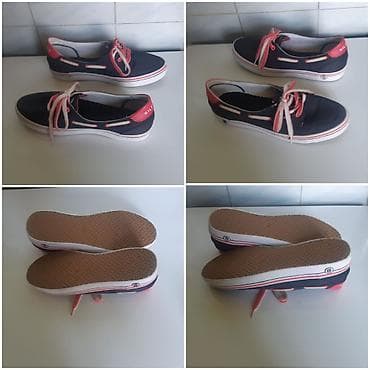 obuća za plivanje: Original Tommy Hilfiger ženske platnene patike/cipele u mornarskom — 4