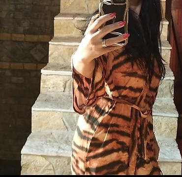 leopard sandale: Ogrtač M/L jednom nošen — 3