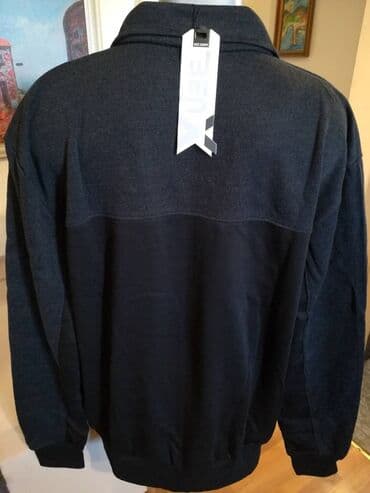 zara prsluk sa dva lica: Sweatshirt, 5XL (EU 62), color - Black, With a hood — 5