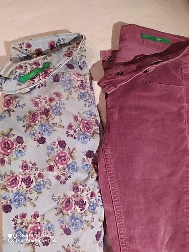 komplet pantalone i sako: Benetton pantalone somot X2 kom i majica dug rukav sve sa — 6