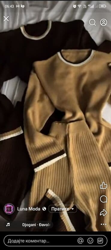 Rolke: L11. 🍪New,,Cockie''knitted Set🍪 Velicine: S M L Model dostupan u bez — 2