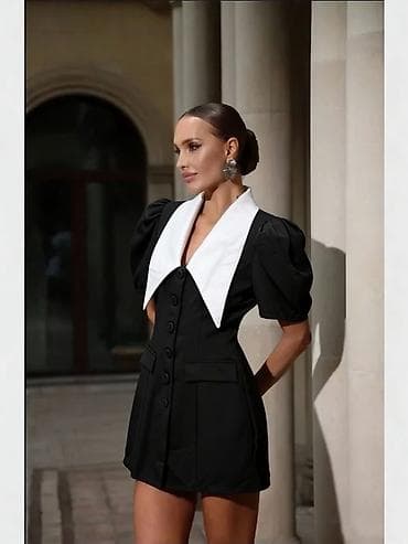 Haljine: 🔥Elegantna mini haljina-sako sa puf rukavima
✅2500 din — 1