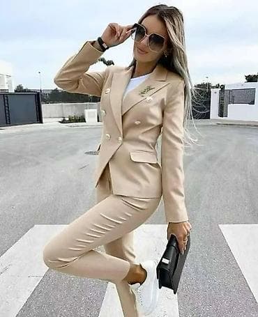 Donji delovi trenerke: Elegantno žensko odelo – sako i pantalone Veličina S, M, L - Model — 9