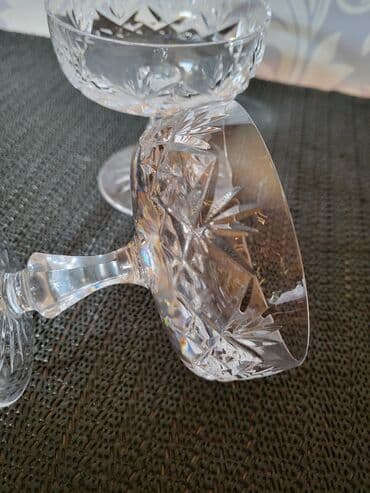 case za zestoko pice: Case nove za dvoje,kristal,rucni rad za zestoko pice iz 70ih. Case — 12