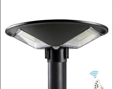 novogodisnja rasveta za dvoriste: Solarna LED ulična/svjetiljka za banderu – “UFO” glava sa solarnim — 3