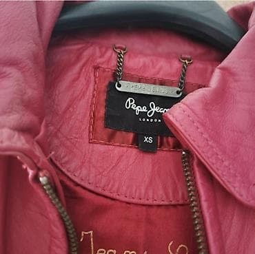 Women's Footwear: Ženska jakna od prirodne kože – tamnoroze/boje maline. - Kratak kroj — 3