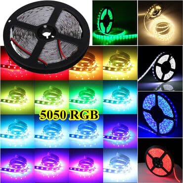 televizori 32 inca: RGB Led traka 10m, SMD 5050 Dužina trake 10m. Ide 30 dioda po dužnom — 3
