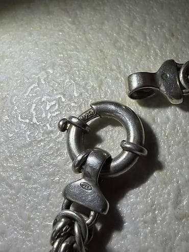 swatch satovi cene: Masivan srebrni lanac sa krstom 925 (61.7g, 57.5cm) Prodajem masivan — 6