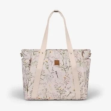 hm decija garderoba: Torba za mame FLORENCE Secret Garden Beige – prostrana i elegantna — 1