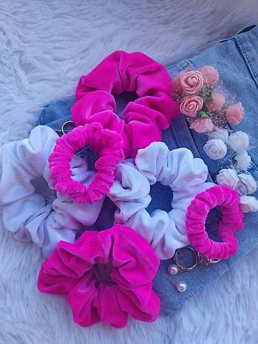 kofer za auto polovni: Set aksesoara za kosu, Handmade, bоја - Roze — 4