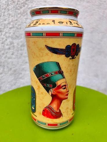 retro vaza: Egipatska Vazna Exluzivna, Veoma dekorativna Vazna Od belog — 1