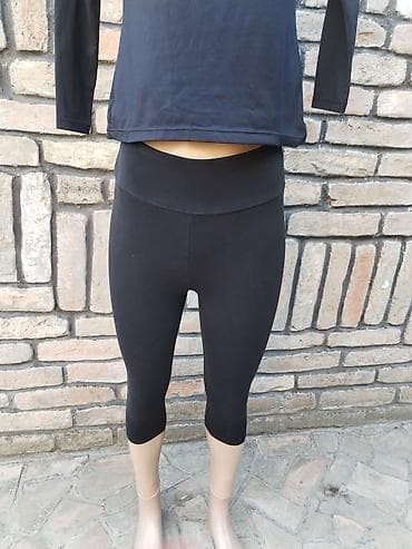 crne lakovane tasne: Caliope helanke – veličina S, super očuvane. - Model: 3/4 dužina — 2