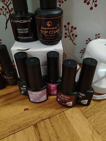6000k boja: Set za gel manikir – UV/LED gel lakovi, baze i završni slojevi + mini — 3
