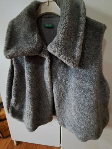 new yorker majice: Benetton, One size, Veštačko krzno, bоја - Siva — 4