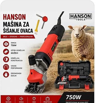 Hanson Tools mašina za šišanje ovaca – profesionalni električni