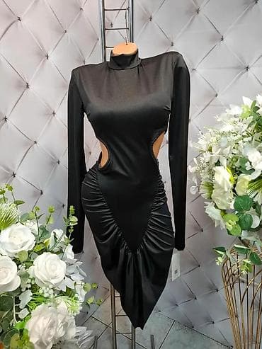 Underwear: Elegantna večernja haljina sa dugim rukavima i visokim rol-kragnom — 3