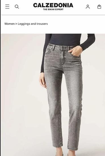 predator pantalone: CALZEDONIA prelepe nove farmerke sa cirkonima, S veličine, ima dosta — 5
