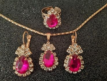 biserne ogrlice cena: Pozlaćen set. Prsten je podešavajući. Slanje poštom. - Postekspres - — 1