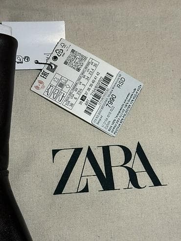 gleznjace sa stiklom: ZARA ženske kožne čizme – braon - Model: gležnjače sa blok petom i — 1