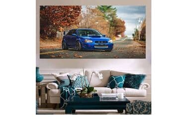 teretne gume 15 c: Poster štampan na platnu - SUBARU IMPREZA Poster štampan na platnu — 2