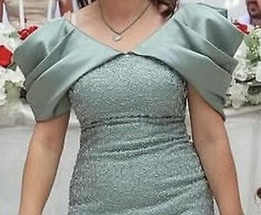 Skafanderi: Elegantna koktel/večernja haljina u pastelno zelenoj (menta) nijansi — 3