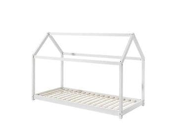 krevet kućica: Krevet Kućica 190x90cm – beli - Montessori-inspirisan dizajn u obliku — 1