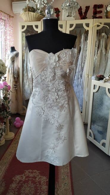 Wedding Clothes: Venčanica krem/roze šantum svila u kombinaciji sa čipkom, perlicama i — 1