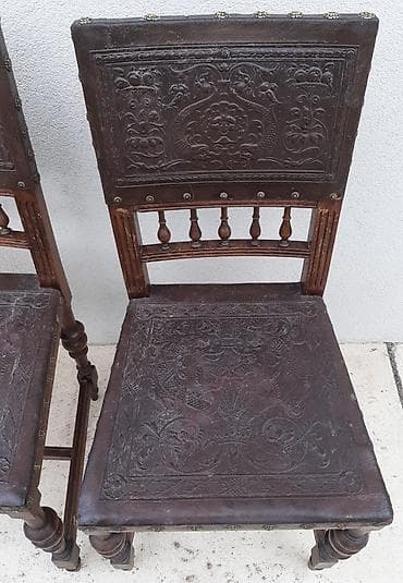starinski stolovi: Alt Deutsch 2-dve Stilske Stolice •Za restauraciju (sređivanje) — 3