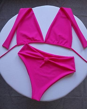 keratin maska: Ženski bikini set – fuksija ružičasta - Dvodelni kupaći: trouglasti — 2
