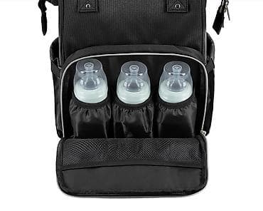drzac za olovku: KikkaBoo Torba za mame Siena premium black/silver (Šifra proizvoda — 10