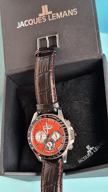 stalak za cigarete: Jacques Lemans muški hronograf sat - Model: 1-1674 (utisnuto na — 2