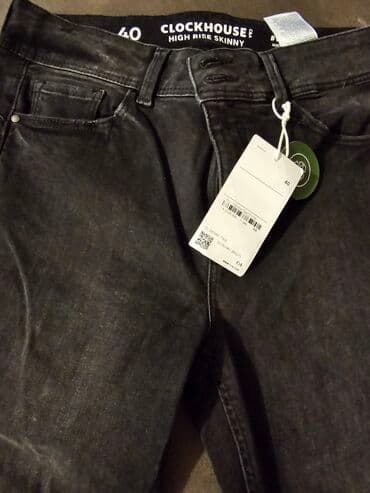 patike 39 broj: Ženske farmerke CLOCKHOUSE – High Rise Skinny, Push Up Denim - Model — 2